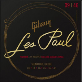   Gibson Набор струн для электрогитары  SEG-LES LES PAUL PREMIUM ELECTRIC GUITAR STRINGS 9-46 SIGNATURE