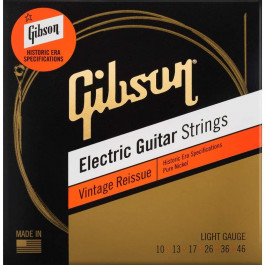   Gibson Набор струн для электрогитары  SEG-HVR10 VINTAGE REISSUE 10-46 LIGHT