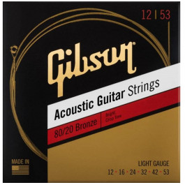   Gibson Sag-Brw12 80/20 Bronze Acoustic Guitar Strings Light