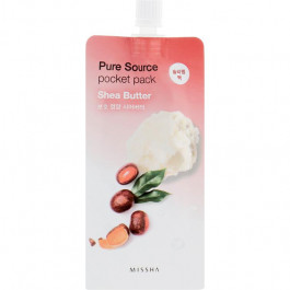   Missha Pure Source Pocket Pack Shea Butter Маска для лица на основе масла ши 10 ml (8806185781862)