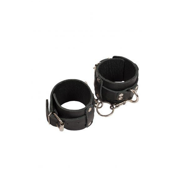 Slash Leather Dominant Hand Cuffs, black (SL280151) - зображення 1