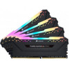 Corsair 32 GB (4x8GB) DDR4 3600 MHz Vengeance RGB Pro Black (CMW32GX4M4D3600C18) - зображення 1