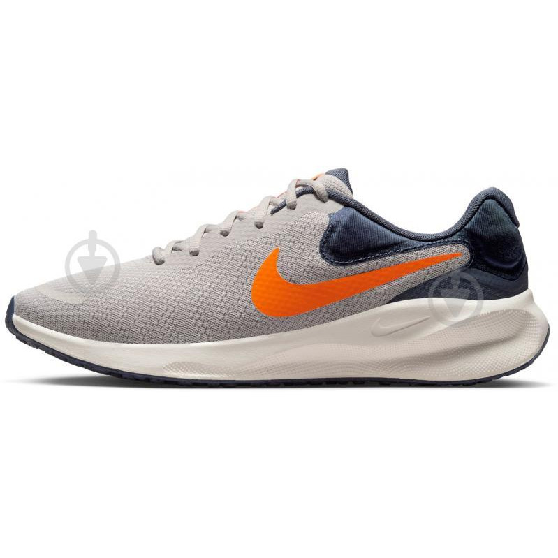 Nike Чоловічі кросівки для бігу  Revolution 7 FB2207-009 44 (10US) 28 см Сірі/Оранжеві (197593757876) - зображення 1