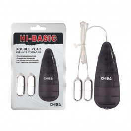   Chisa Novelties Double Play Bullets Vibrator Hi-Basic Black (CH08553)