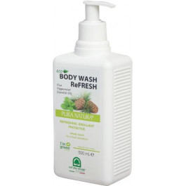   Pura Natura Гель для душу  Eco Body Wash ReFresh Pine&Peppermint Essential Oils Освіжаючий 500 мл (8000921213918