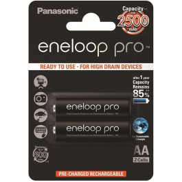   Panasonic AA 2500mAh NiMh 2шт Eneloop Pro (BK-3HCDE/2BE)