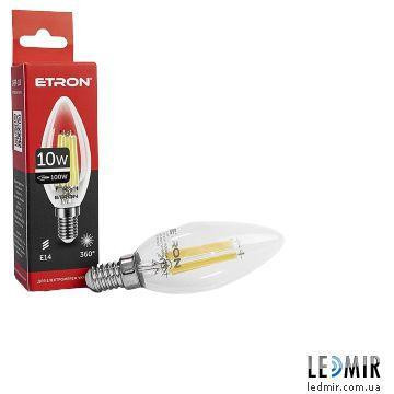 Etron LED Filament 1-EFP-118 С37 10W 4200K E14 - зображення 1