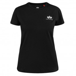 Alpha Industries Футболка T-shirt жіноча  Basic Small Logo - Black L