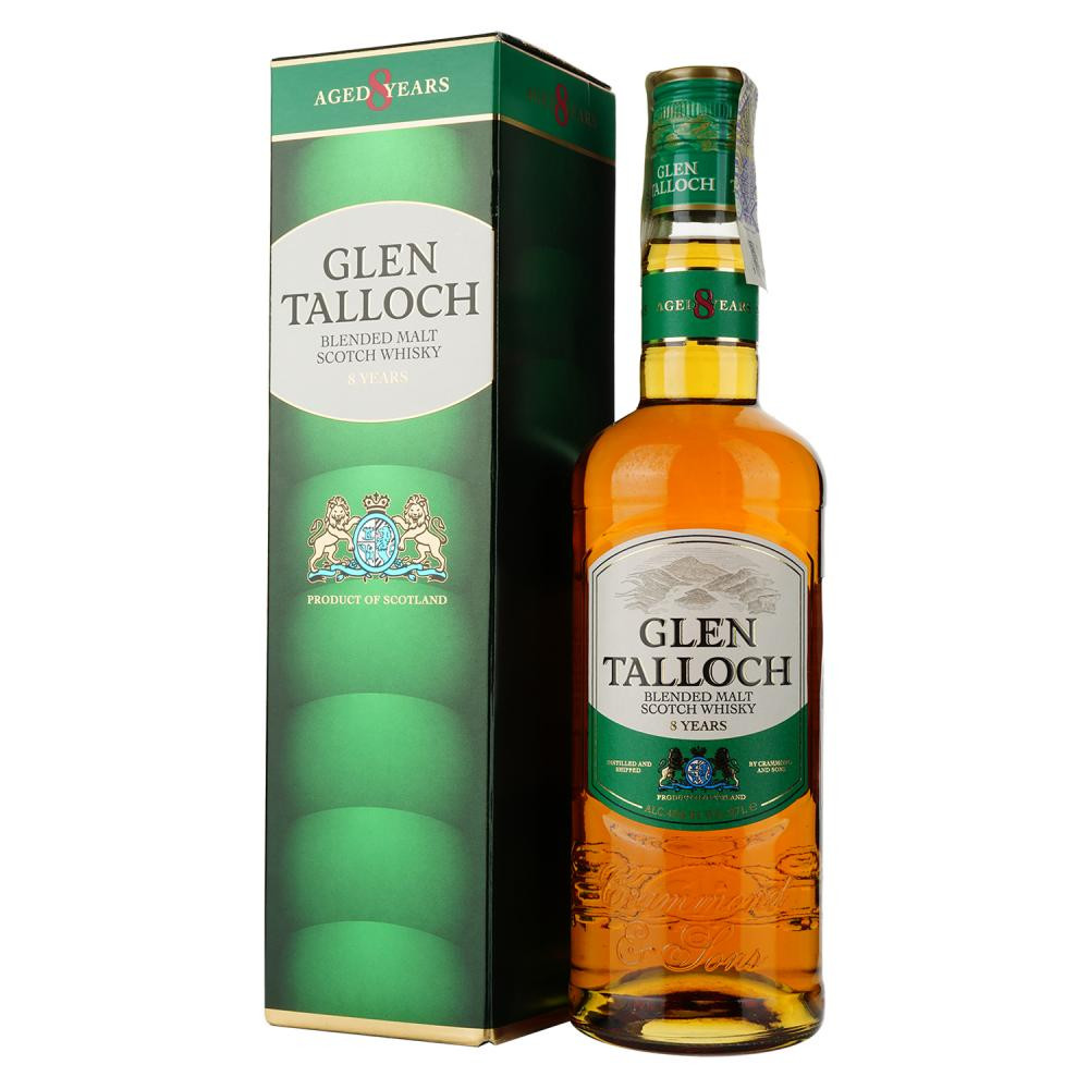 Glen Talloch Віскі  8 yo Blended Scotch Whisky 40% 0.7 л в подарунковій упаковці (8711114472349) - зображення 1