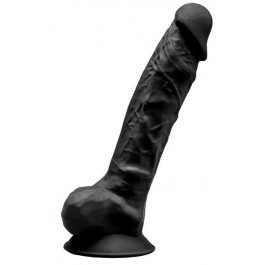   Silexd Premium Silicone Dildo Model 1 Size 8, черный (8433345220895)