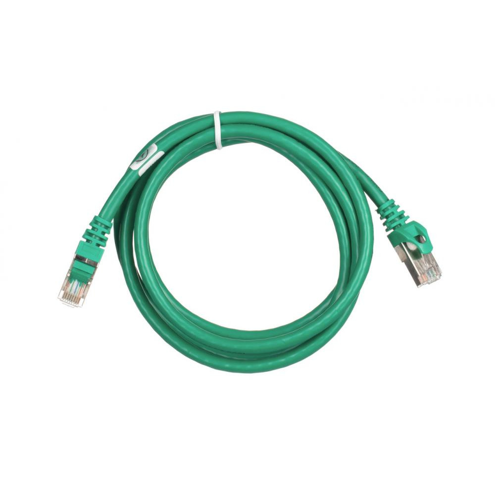 2E S-FTP Cat 6 RJ45 1.5m Green (2E-PC6SFTPCOP-150GRN) - зображення 1