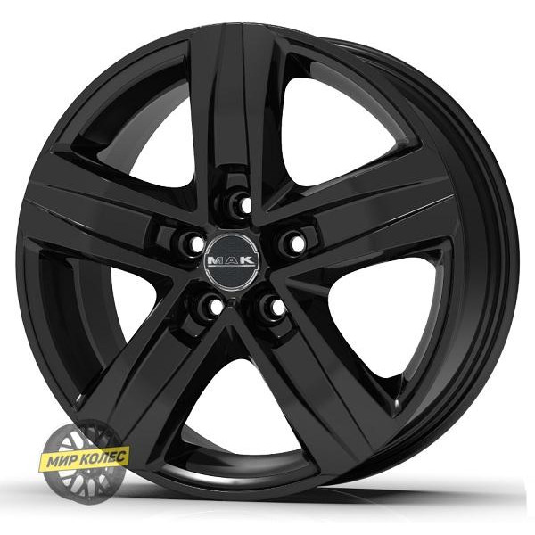 MAK Stone5 Gloss Black (R18 W7.5 PCD5x108 ET45 DIA63.4) - зображення 1