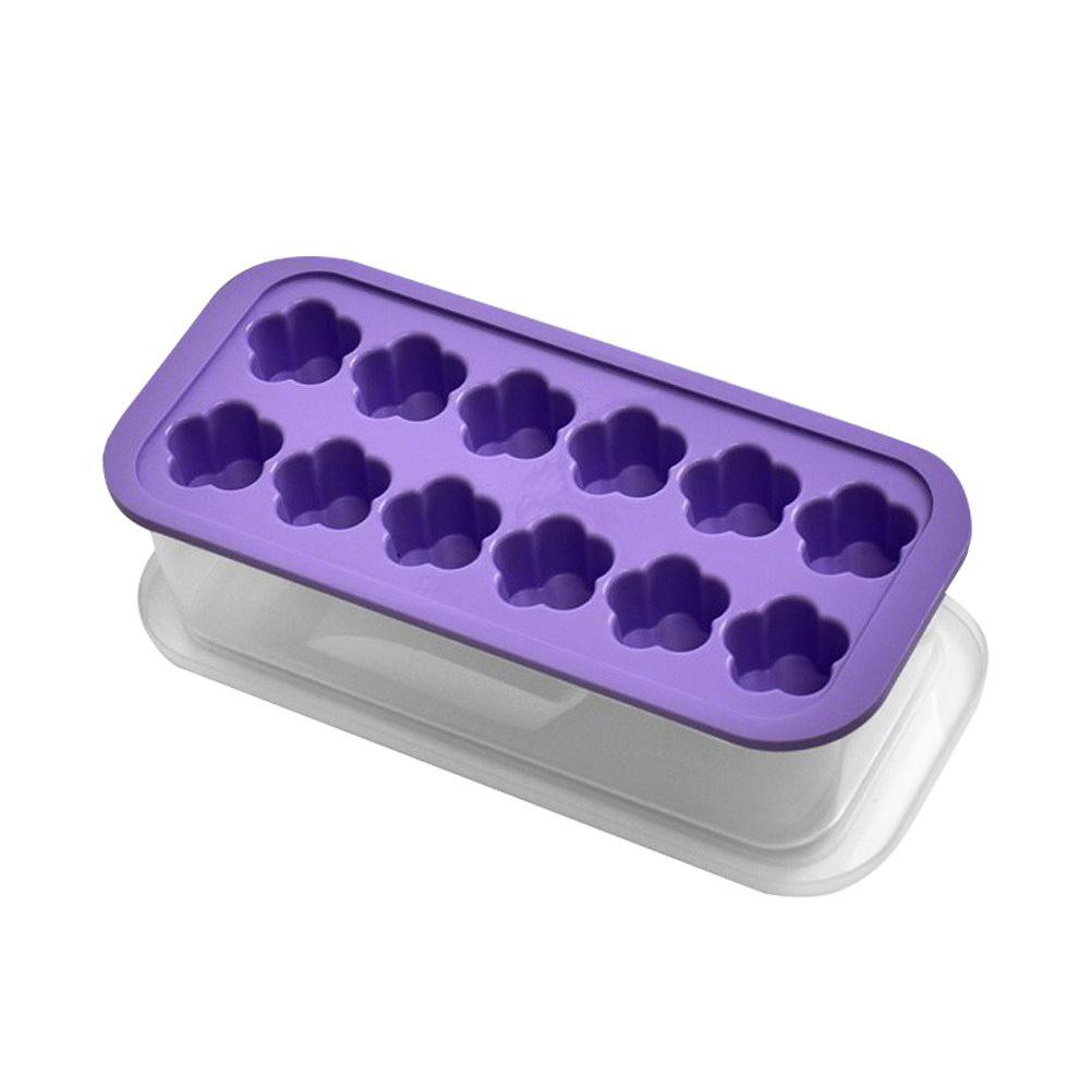 Stenson Форма для льоду з контейнером 27*12*7.5  R92456 (violet) - зображення 1