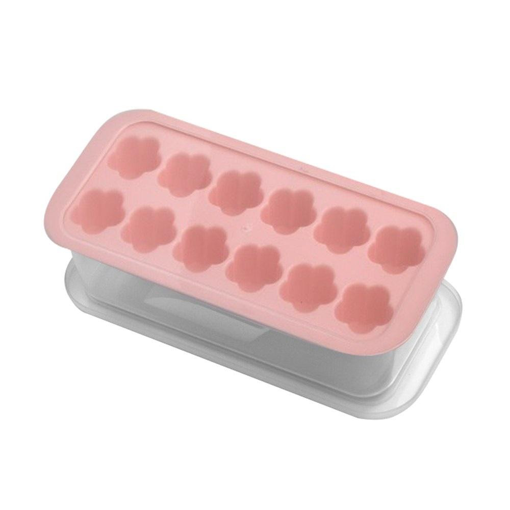 Stenson Форма для льоду з контейнером 27*12*7.5  R92456 (pink) - зображення 1