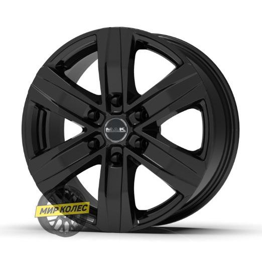 MAK STONE GLOSS BLACK (R17 W7.5 PCD6x139.7 ET46 DIA67.1) - зображення 1