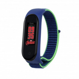   BeCover Ремінець Nylon Style для Xiaomi Mi Smart Band 5/6 Blue/Green (705418)