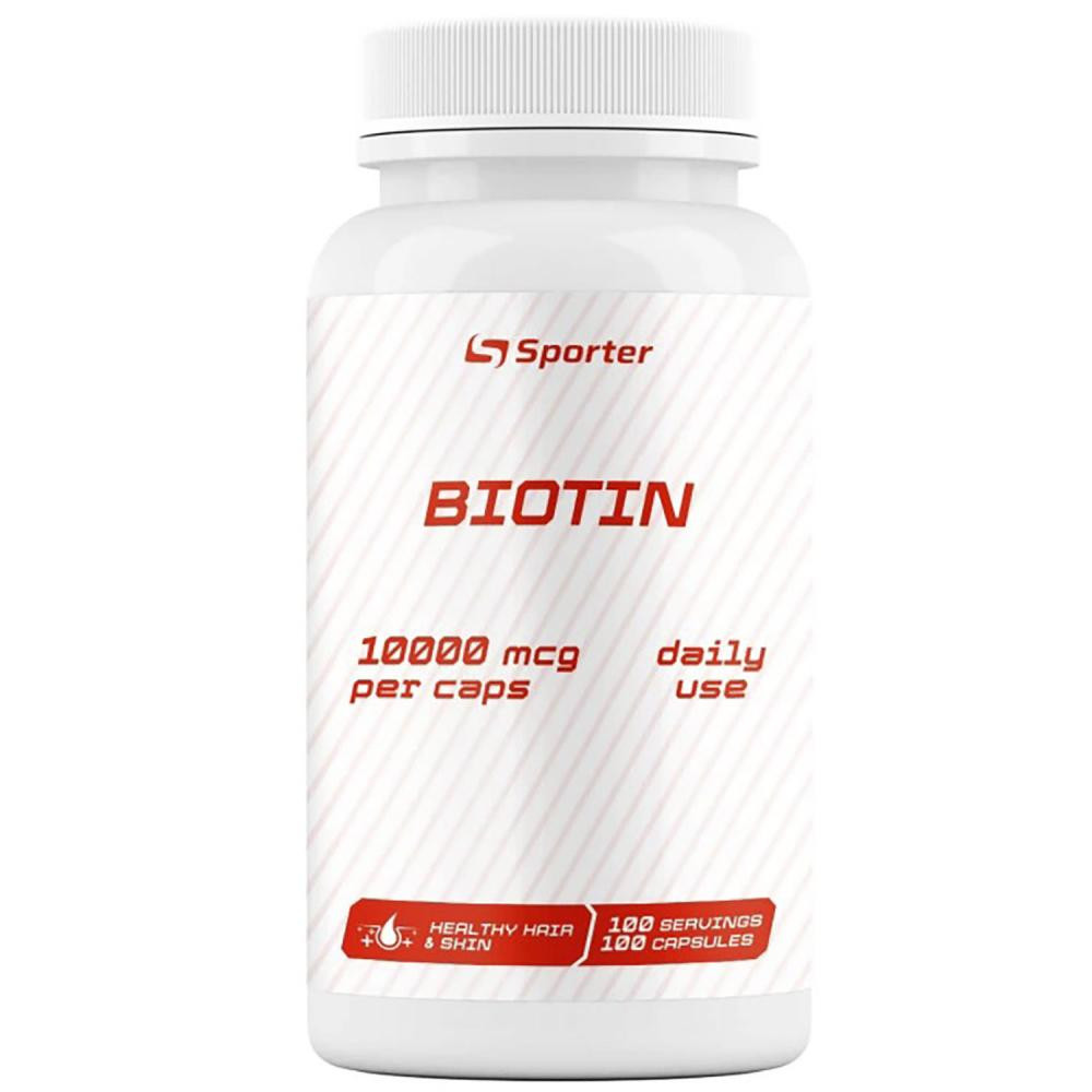 Sporter Biotin 10000 мкг 60 пігулок - зображення 1