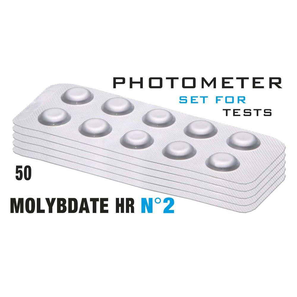  Таб. Molybdate HR 2 (Молібдат, 0 - 100 мг/л) 50 піг/уп. Photometer/Comporator - зображення 1
