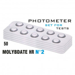    Таб. Molybdate HR 2 (Молібдат, 0 - 100 мг/л) 50 піг/уп. Photometer/Comporator