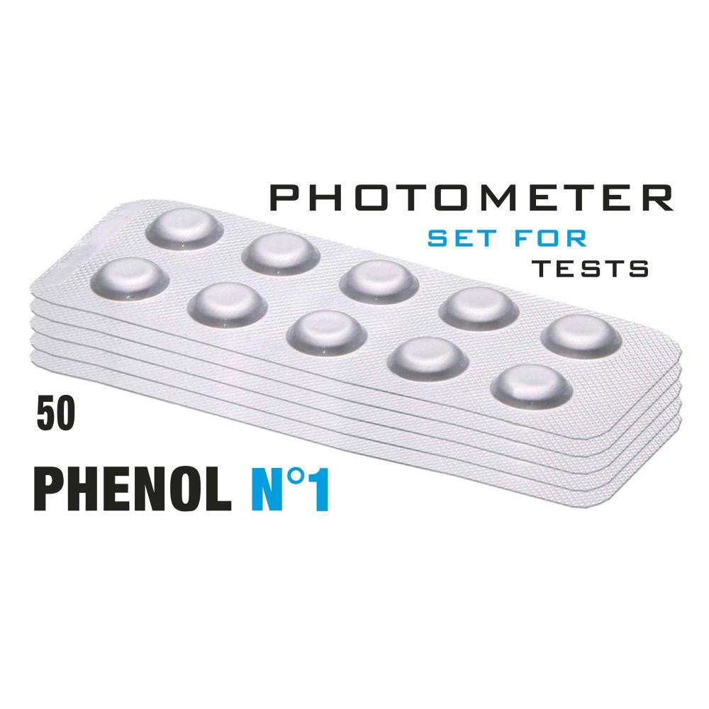  Таб. Phenol 1 (Фенол, 0-5 мг/л) 50 піг/уп. (10 піг/шт) PrimerLab - зображення 1