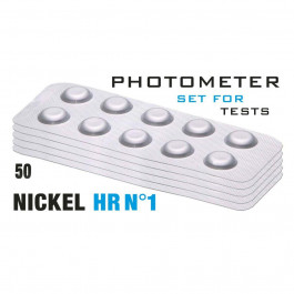    Таб. Nickel HR 1 (Нікель, 0-7 мг/л) 50 піг/уп. Photometer/Comporator