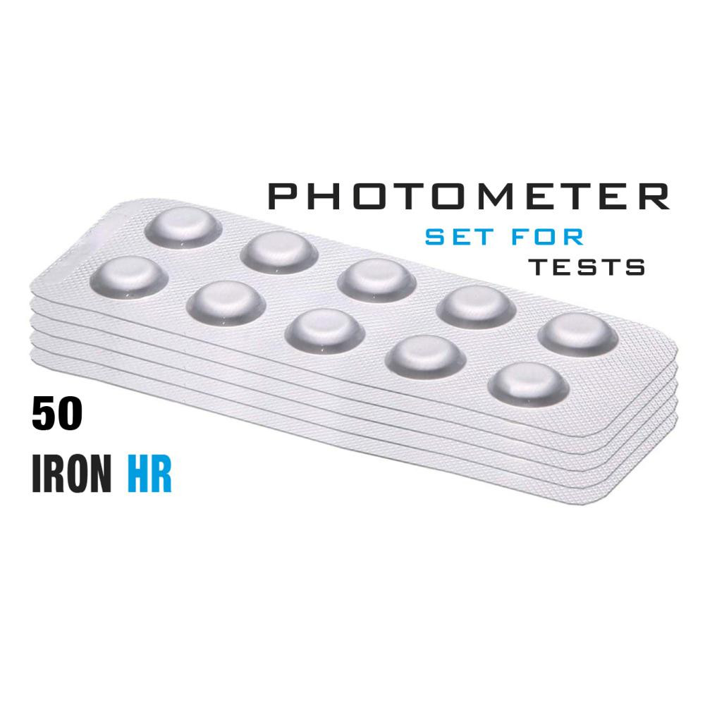  Таб. Iron HR (Залізо, 0-30 мг/л) 50 піг/уп. (10 піг/шт) Photometer/Comporator - зображення 1