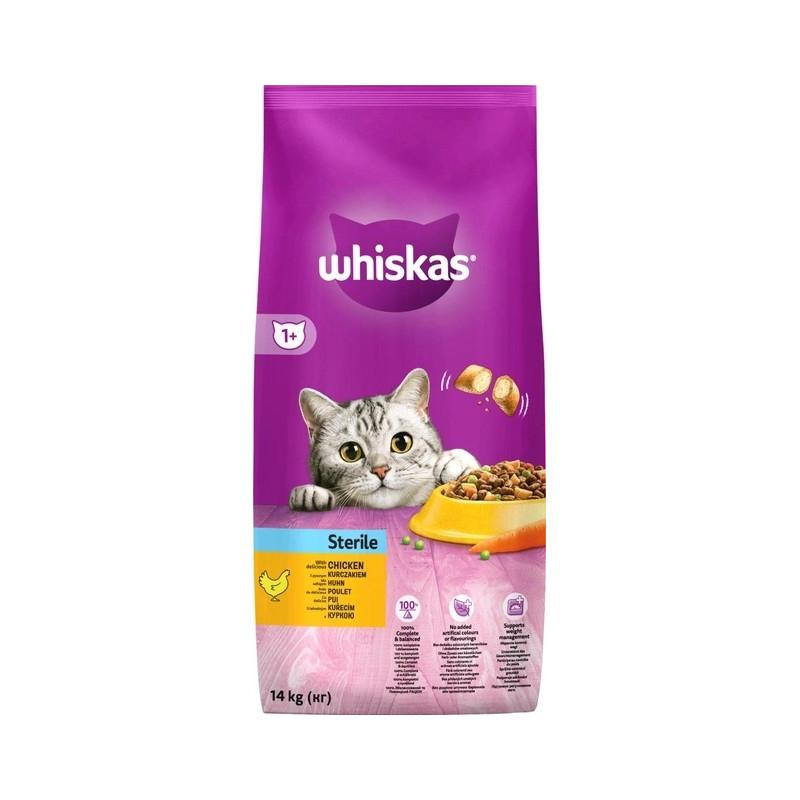 Whiskas Сухой корм для стерилизованных кошек С курицей 14 кг (5900951259418) - зображення 1