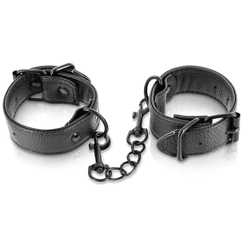 Fetish Tentation Фіксатори для рук  Enjoy Pain Adjustable Handcuffs, чорні - зображення 1