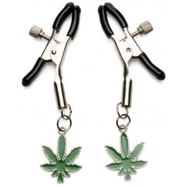   XR Brands Затискачі для сосків Charmed Mary Jane Nipple Clamps, зелені