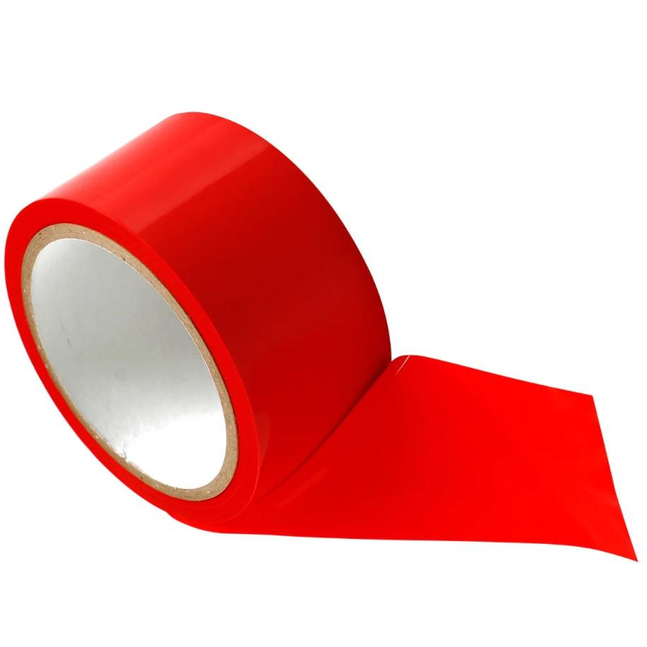 XR Brands Бондажна стрічка Frisky Bondage Tape, червона - зображення 1