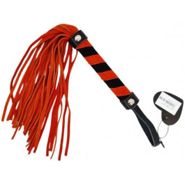   DS Fetish Флогер  Leather Flogger M, помаранчево-чорний