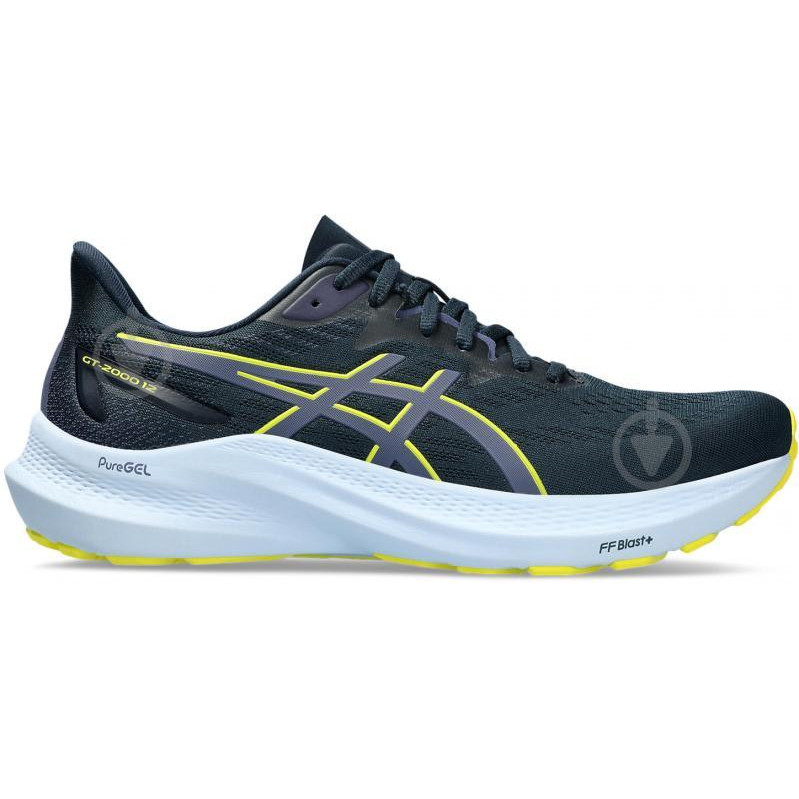 Asics Кросівки спортивні gt-2000 12 (1011B691-403) 9.5 Темно-синій, Жовтий - зображення 1