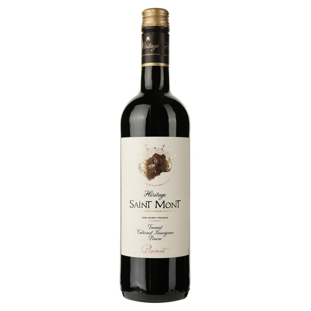 Plaimont Вино  Heritage Saint Mont AOP rouge, 0,75 л (3270040514615) - зображення 1