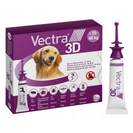 Ceva Sante Краплі  Вектра 3д від бліх та кліщів для собак та цуценят від 25 - 40 кг 3 шт. (3411112281589)