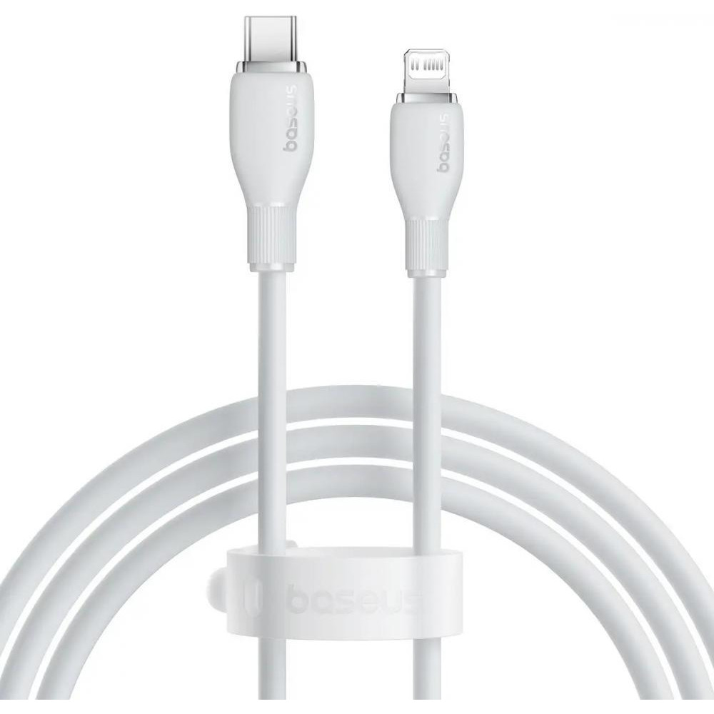 Baseus Pudding Series USB-C to Lightning Fast Charging Cable 20W 1.2m White (P10355701221-00) - зображення 1