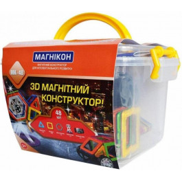 Магнікон 3D магнитный 48 деталей (MK-48)