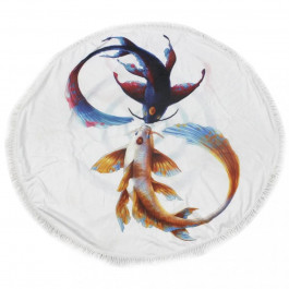 MirSon Пляжное полотенце  №5071 Summer Time Fish 150x150 см (2200003947793)