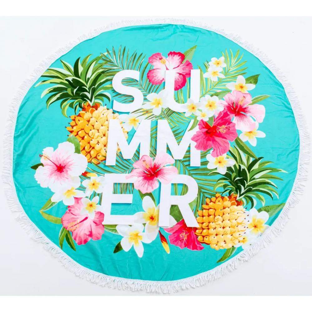 MirSon Пляжное полотенце  №5055 Summer Time Garden stuff 150x150 см - зображення 1
