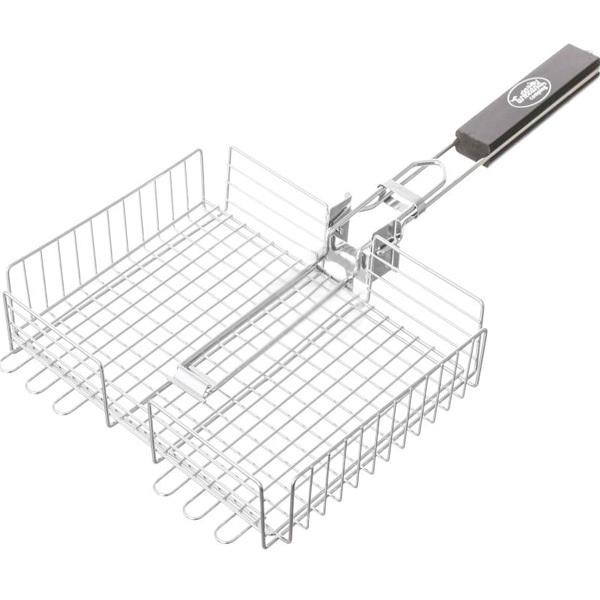 GRILLAND Решетка-гриль хромированная со складной ручкой 31x25x5.5см - зображення 1