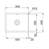 Franke Kubus KBK 110-50 126.0335.712 - зображення 3