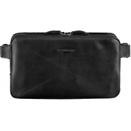   BlankNote Мужская кожаная сумка на пояс (бананка)  Dropbag Maxi BN-BAG-20-g-kr Графит