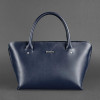 BlankNote Женская кожаная сумка  Midi BN-BAG-24-navy-blue Темно-синяя - зображення 3