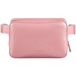   BlankNote Женская кожаная сумка на пояс (бананка)  Dropbag Mini BN-BAG-6-pink-peach Розовая