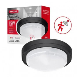   MAXUS MBH 15W 3CCT IP65 BL Circle чорний (1-MBH-15W-BLC)