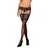 Obsessive Панчохи  Letica stockings black S / M (410806) - зображення 1