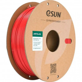   Esun ePETG+HS Filament (пластик) для 3D принтера  1кг, 1.75мм, пожежно-червоний (ePETG+HS-175FR1)