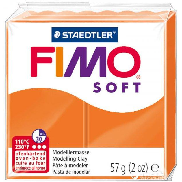 FIMO Пластика Soft Оранжевая 57 г (4006608809638) - зображення 1