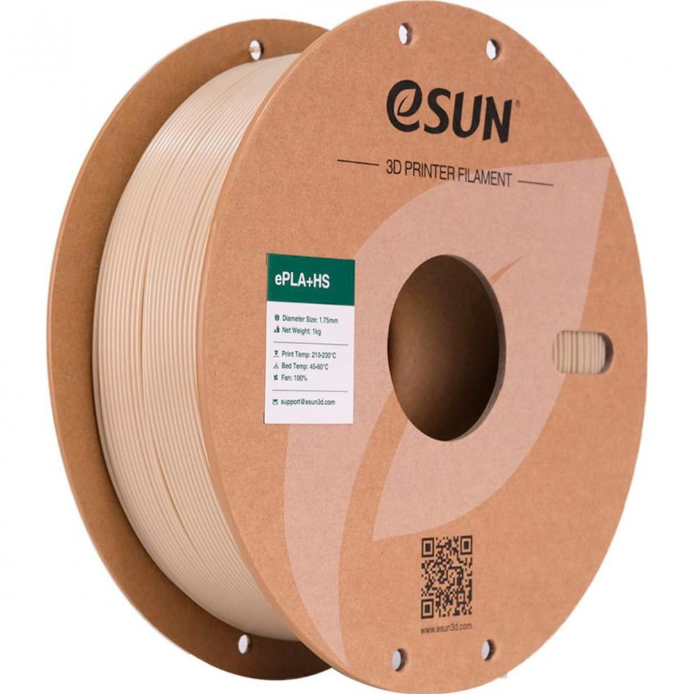 Esun ePLA Plus HS Filament (пластик) для 3D принтера  1кг, 1.75мм, кістково-білий (EPLA+HS-P175BW1) - зображення 1