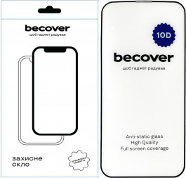   BeCover Захисне скло  для Apple iPhone 13 Pro 10D Black (711514)