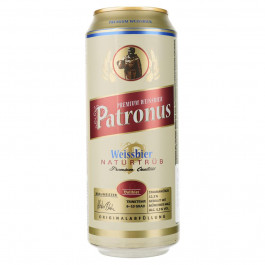   Patronus Пиво  Weissbier Hell світле з/б, 0,5 л (4054500141820)